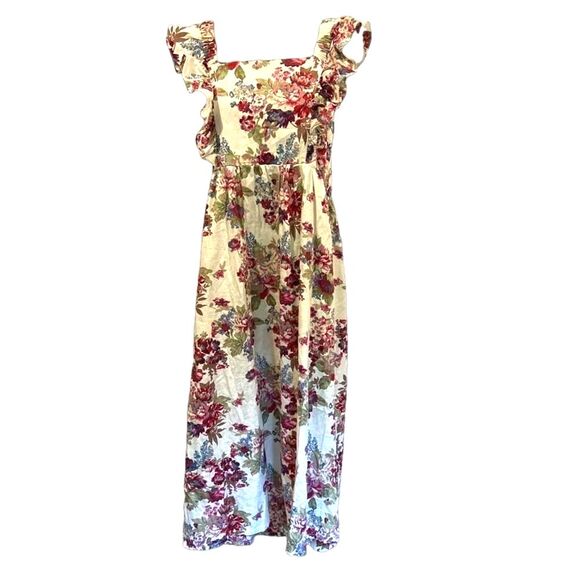 Ellison Dresses & Skirts - Ellison Long Floral Romantic Dress Ruffle  Sleeve